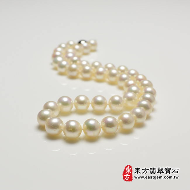 白珍珠項鍊(白珍珠珠子，珠徑約1mm，MWB008) 客製化設計各種白珍珠珠串、白珍珠珠子、白珍珠項鍊、白珍珠手珠。★附東方翡翠寶石保證卡商品圖