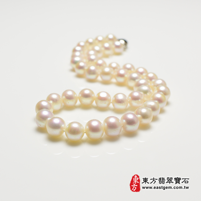 白珍珠項鍊(白珍珠珠子，珠徑約1mm，MWB009) 客製化設計各種白珍珠珠串、白珍珠珠子、白珍珠項鍊、白珍珠手珠。★附東方翡翠寶石保證卡-商品圖