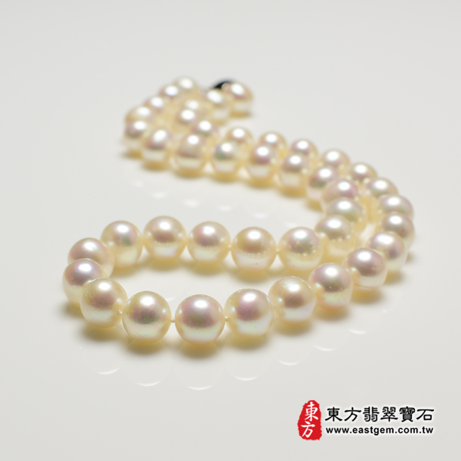 白珍珠項鍊(白珍珠珠子，珠徑約1mm，MWB010) 客製化設計各種白珍珠珠串、白珍珠珠子、白珍珠項鍊、白珍珠手珠。★附東方翡翠寶石保證卡-商品圖