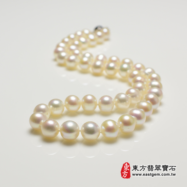 白珍珠項鍊(白珍珠珠子，珠徑約0.95mm，MWB013) 客製化設計各種白珍珠珠串、白珍珠珠子、白珍珠項鍊、白珍珠手珠。★附東方翡翠寶石保證卡-商品圖