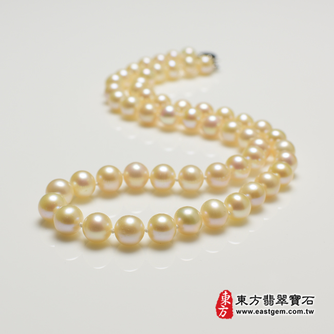白珍珠項鍊(白珍珠珠子，珠徑約0.8mm，MWB014) 客製化設計各種白珍珠珠串、白珍珠珠子、白珍珠項鍊、白珍珠手珠。★附東方翡翠寶石保證卡商品圖