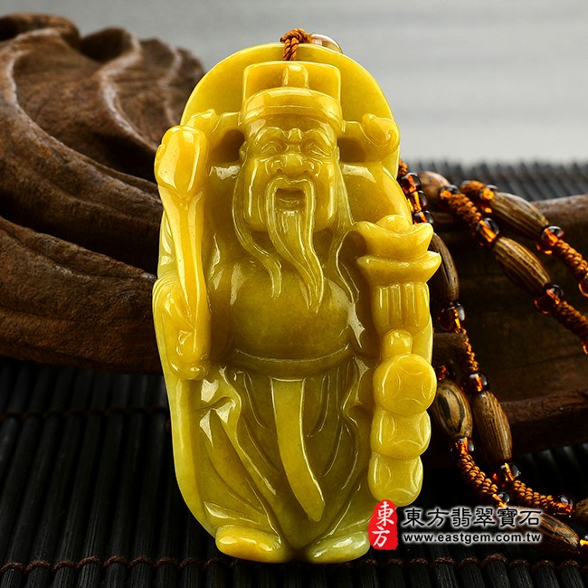 福德正神土地公財神爺正面照片 （已售出勿下標，可訂做）翡翠福德正神土地公財神爺項鍊玉珮（福德正神土地公財神爺：福德正神土地公財神爺牌A貨翡翠福德正神土地公財神爺玉珮、緬甸玉福德正神土地公財神爺玉墜）。黃翡翠福德正神土地公財神爺，CG007。客製化訂做各種翡翠福德正神土地公財神爺吊墜玉珮項鍊。★附A貨翡翠雙證書  