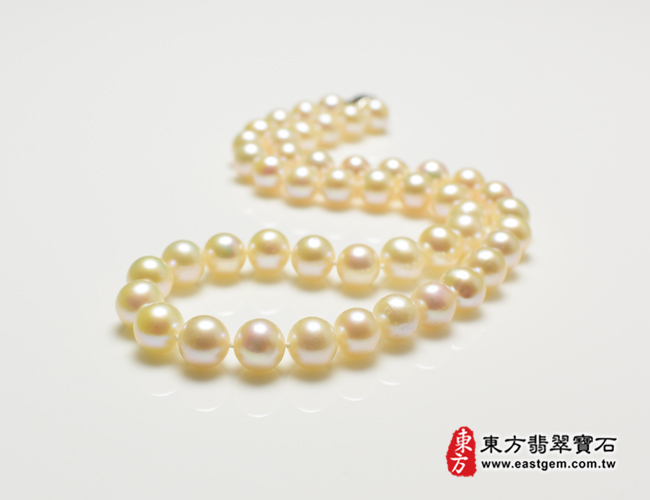 白珍珠項鍊(白珍珠珠子，珠徑約0.85mm，MWB029) 客製化設計各種白珍珠珠串、白珍珠珠子、白珍珠項鍊、白珍珠手珠。★附東方翡翠寶石保證卡