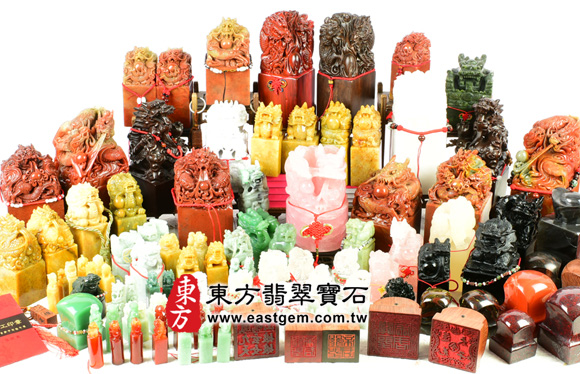 各種開運印章和神獸印章擺件
