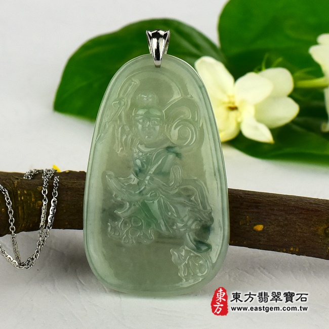 編號：TT020翡翠神明玉珮商品實照