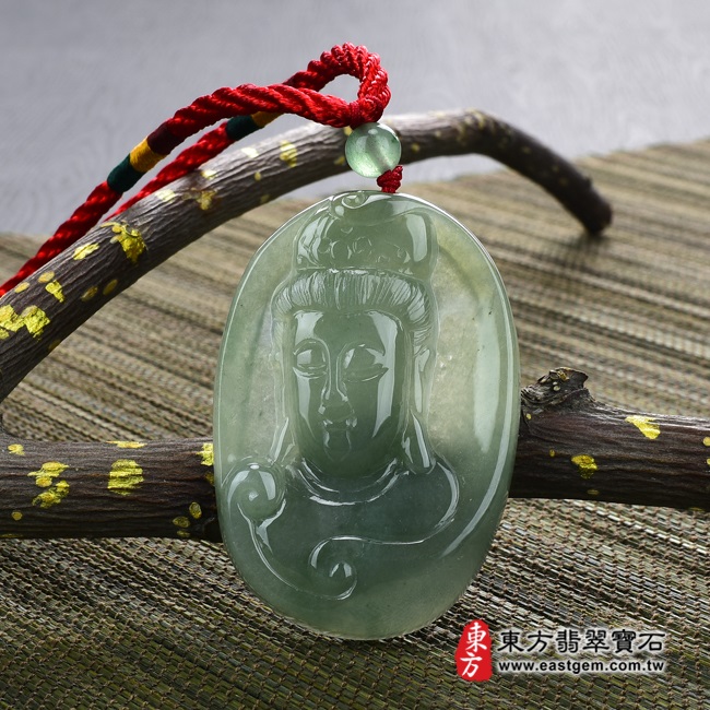 編號：GY303翡翠神明玉珮商品實照
