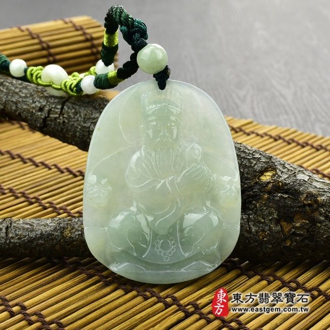 編號：KN014翡翠神明玉珮商品實照