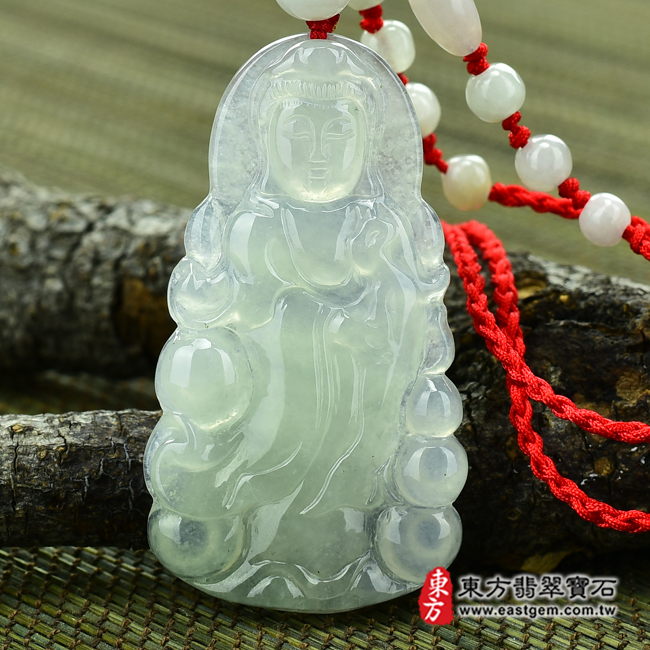編號：GY048翡翠神明玉珮商品實照
