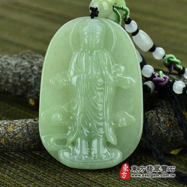 編號：FD041翡翠神明玉珮商品實照