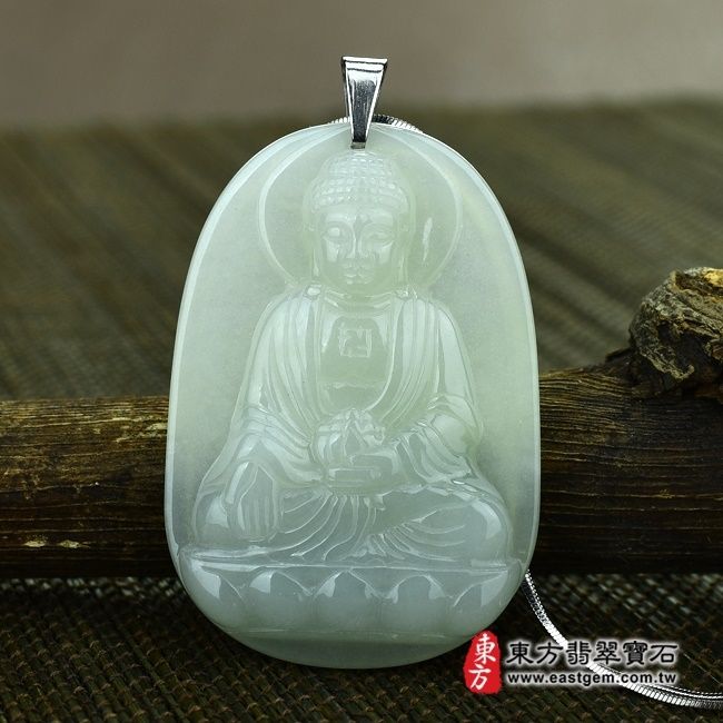 編號：FD043翡翠神明玉珮商品實照