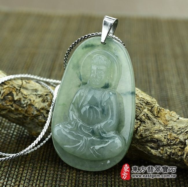 編號：FD045翡翠神明玉珮商品實照