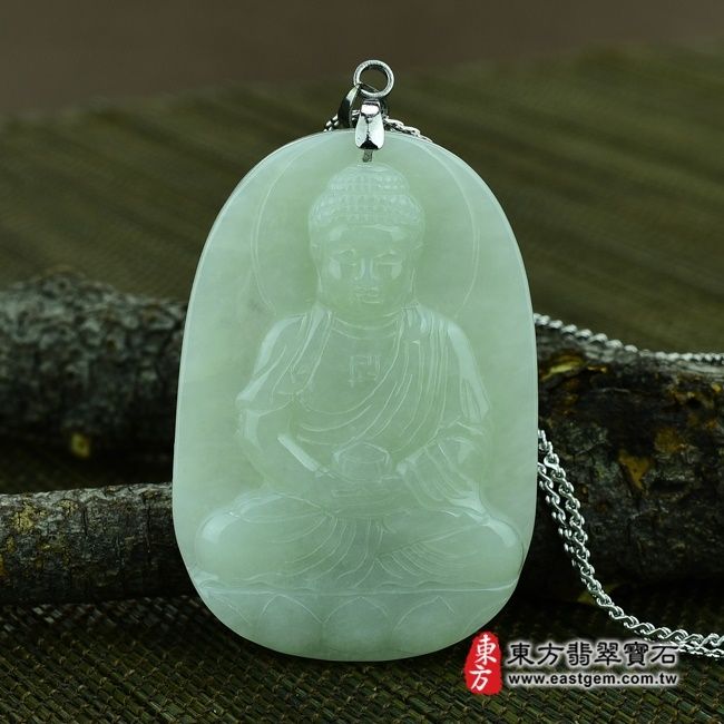 編號：FD048翡翠神明玉珮商品實照