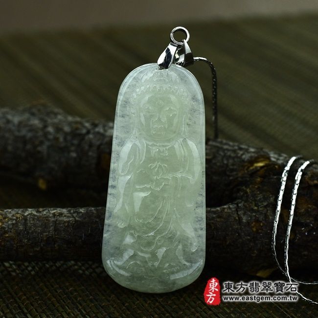 編號：FD038翡翠神明玉珮商品實照