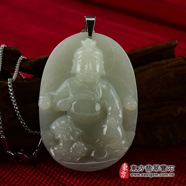編號：WF001翡翠神明玉珮商品實照