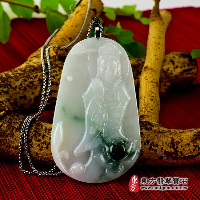 編號：GY084翡翠神明玉珮商品實照
