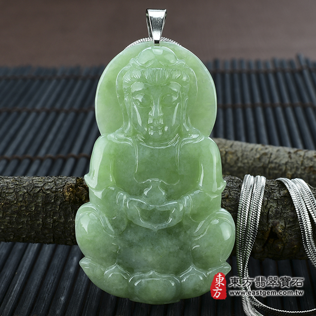 編號：GY014翡翠神明玉珮商品實照