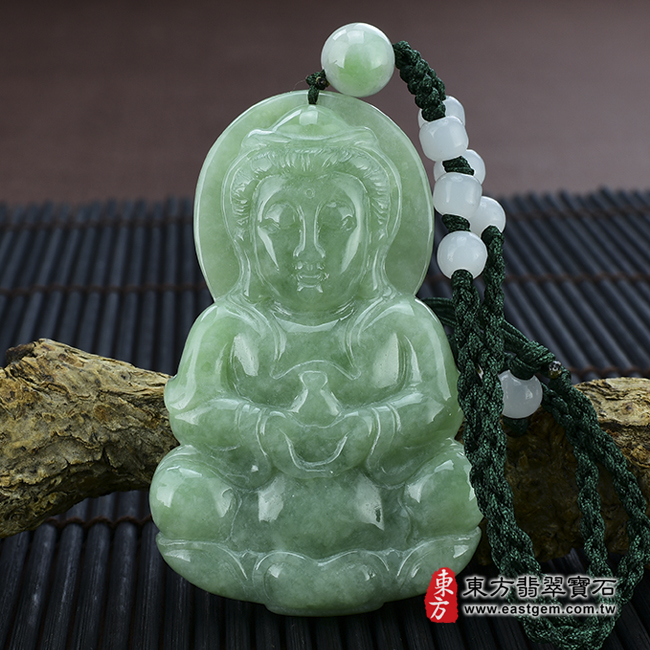 編號：GY017翡翠神明玉珮商品實照