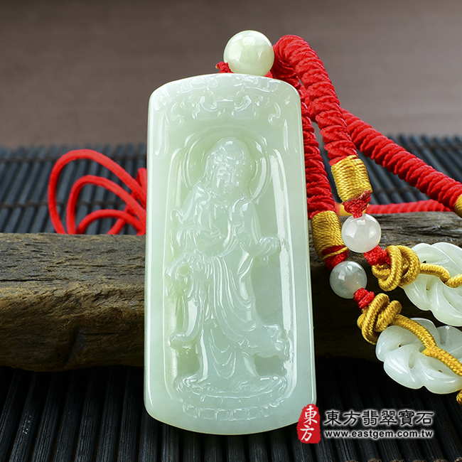 編號：GY027翡翠神明玉珮商品實照