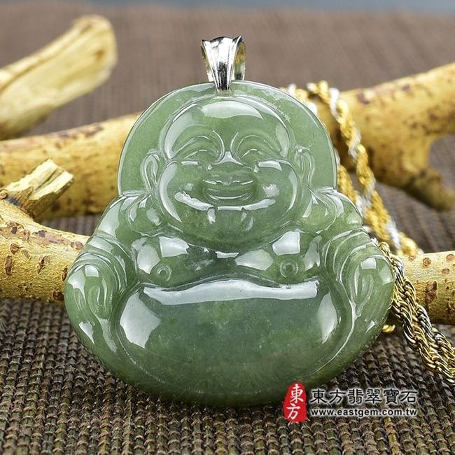 編號：ML009翡翠神明玉珮商品實照