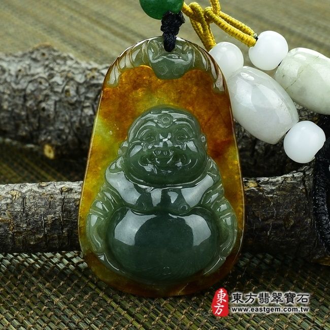 編號：ML076翡翠神明玉珮商品實照