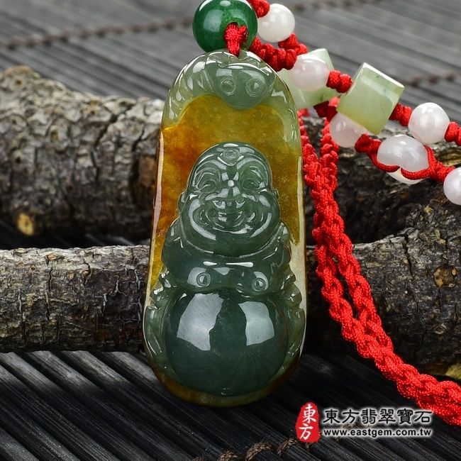 編號：ML045翡翠神明玉珮商品實照