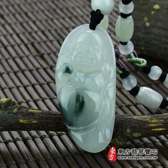 編號：ML048翡翠神明玉珮商品實照