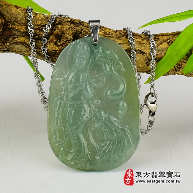 編號：GY106翡翠神明玉珮商品實照