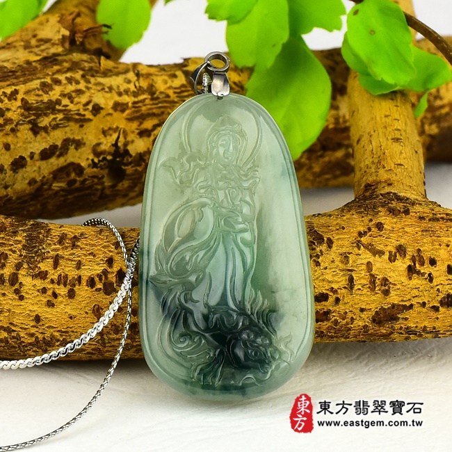 編號：GY073翡翠神明玉珮商品實照