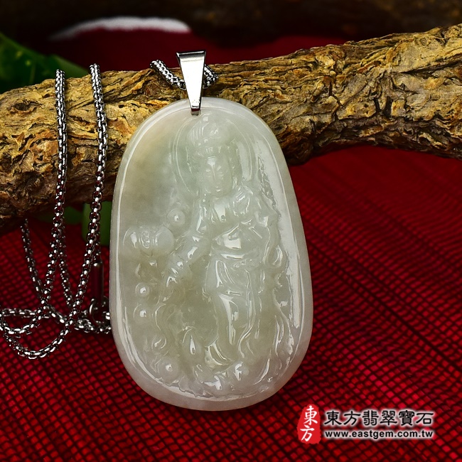 編號：GY092翡翠神明玉珮商品實照