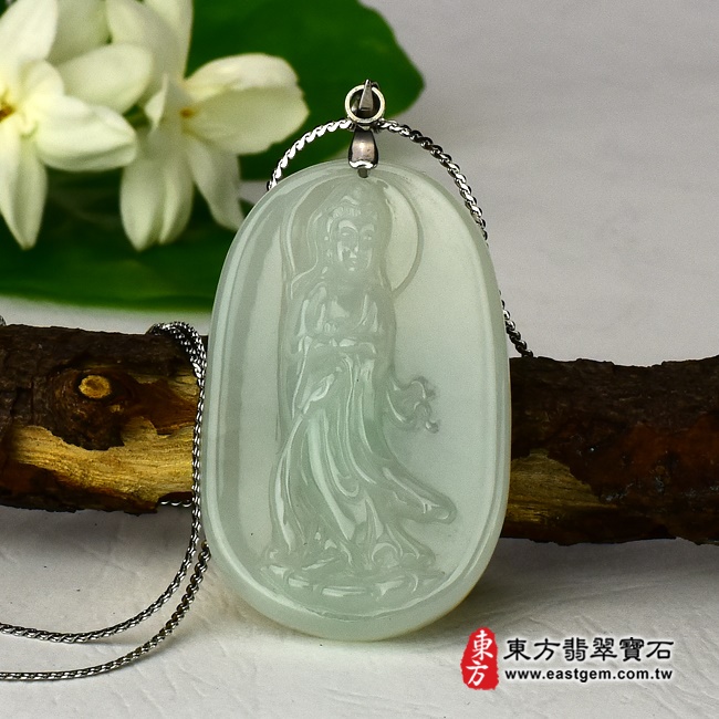 編號：GY094翡翠神明玉珮商品實照