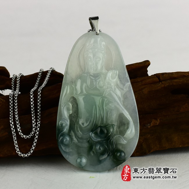 編號：GY085翡翠神明玉珮商品實照