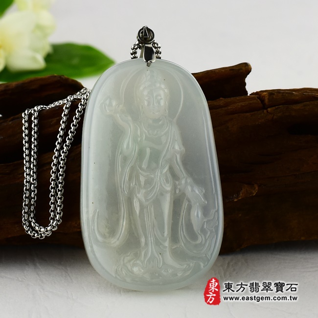 編號：GY091翡翠神明玉珮商品實照