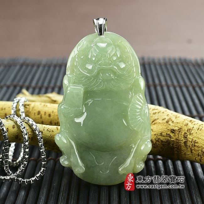 編號：AB002翡翠神明玉珮商品實照