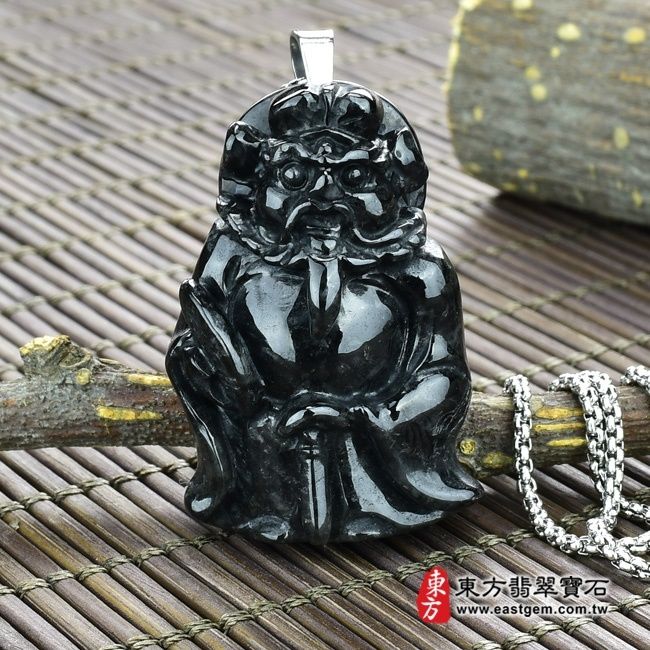 編號：AB004翡翠神明玉珮商品實照