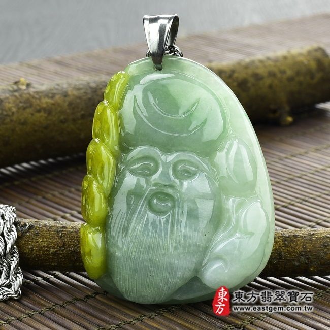 編號：BR002翡翠神明玉珮商品實照