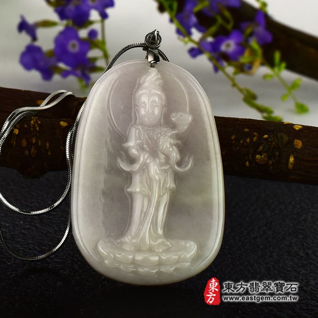 編號：GY123翡翠神明玉珮商品實照