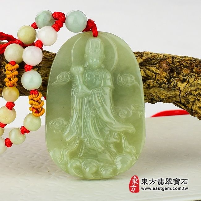 編號：MD021翡翠神明玉珮商品實照