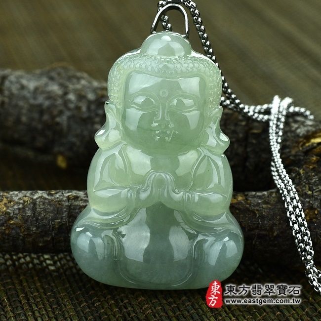編號：FD052翡翠神明玉珮商品實照