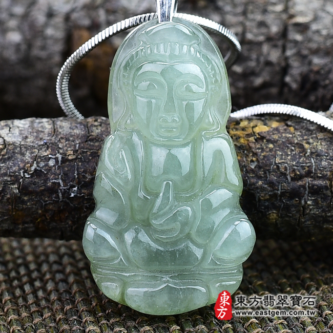 編號：GY154翡翠神明玉珮商品實照