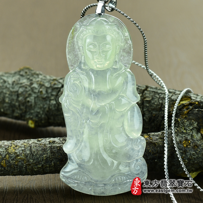 編號：GY054翡翠神明玉珮商品實照