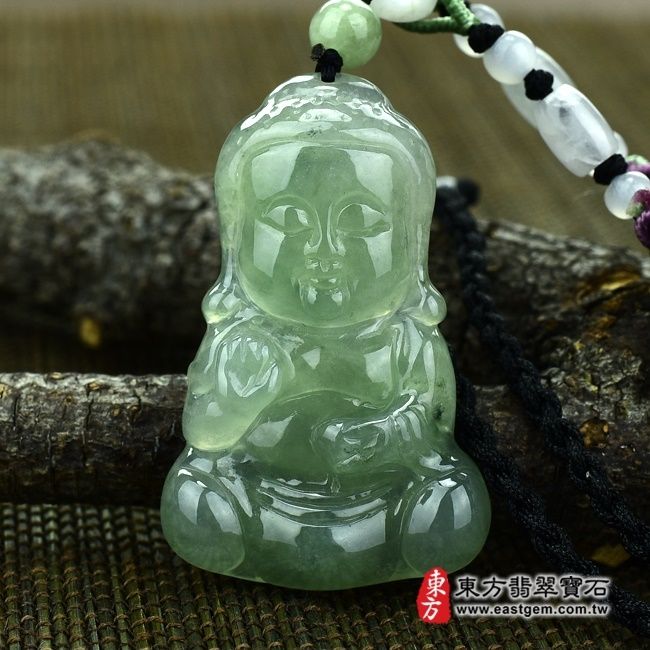編號：FD062翡翠神明玉珮商品實照