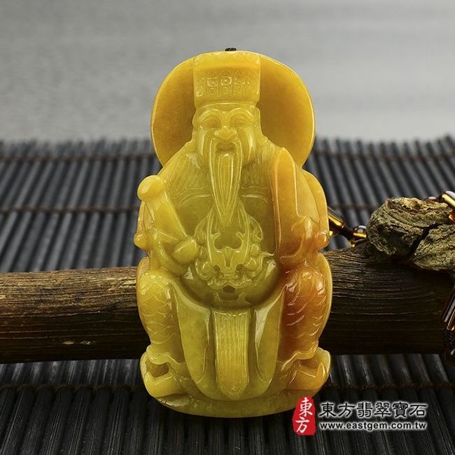 編號：EH003翡翠神明玉珮商品實照