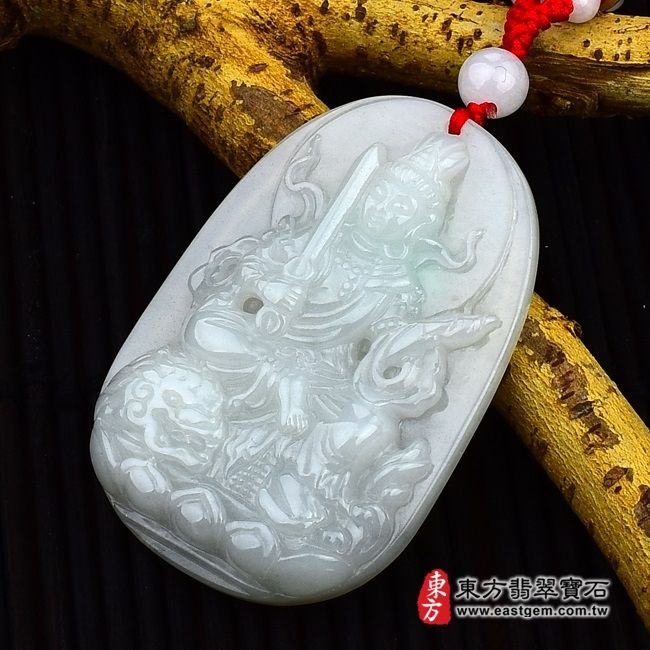 編號：WS004翡翠神明玉珮商品實照