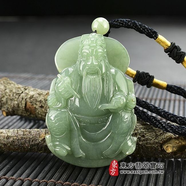 編號：WH001翡翠神明玉珮商品實照