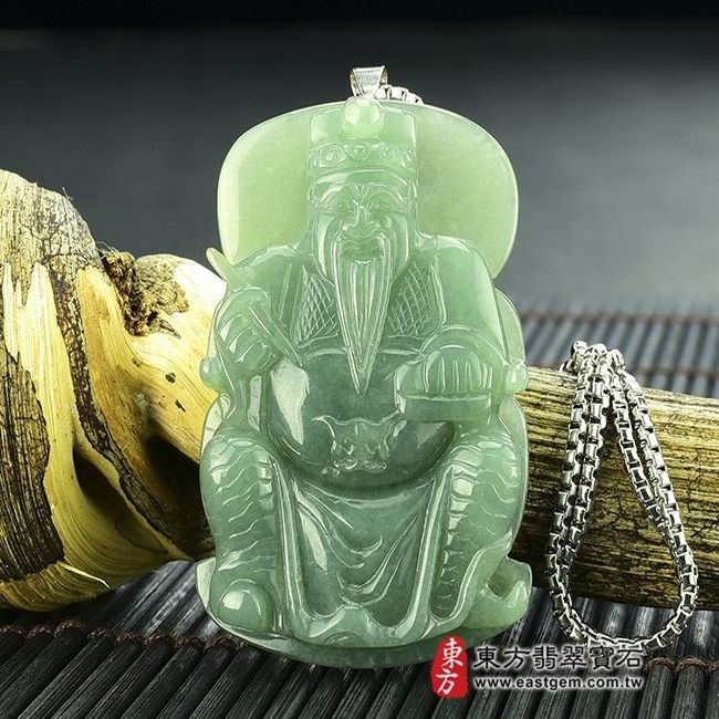 編號：WH002翡翠神明玉珮商品實照