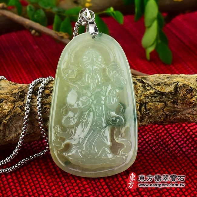 編號：TD010翡翠神明玉珮商品實照