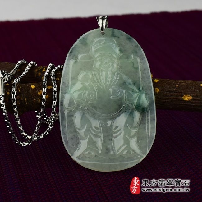 編號：TD017翡翠神明玉珮商品實照