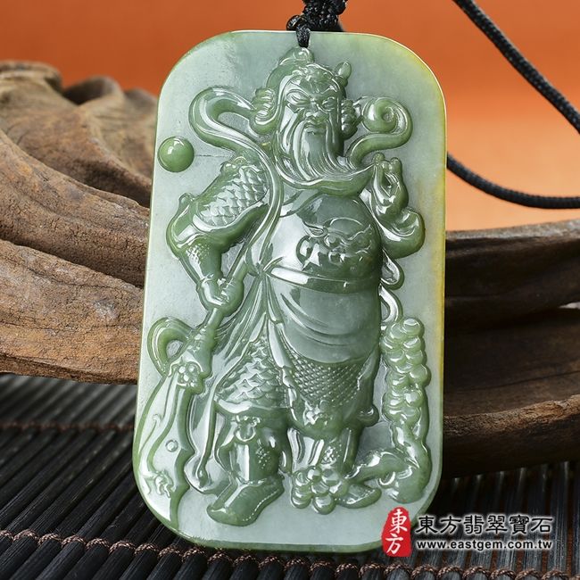 編號：KG041翡翠神明玉珮商品實照