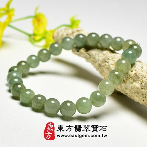 編號：OOG007翡翠手鍊、珠串商品實照