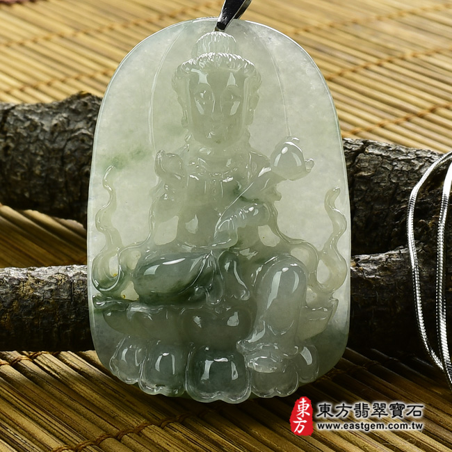 編號：GY336翡翠神明玉珮商品實照